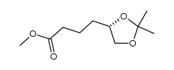 methyl (5S)-5,6-O-isopropylidene-5,6-dihydroxyhexanoate结构式