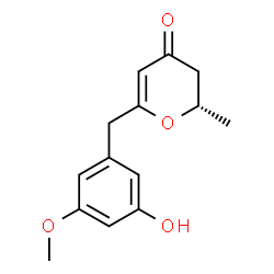 (S)-2,3-Dihydro-6-[(3-hydroxy-5-methoxyphenyl)methyl]-2-methyl-4H-pyran-4-one structure