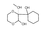 3-(1-hydroxycyclohexyl)-3-methoxy-1,4-dioxan-2-ol结构式