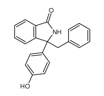 3-benzyl-3-(4-hydroxyphenyl)isoindolin-1-one Structure