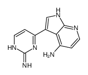 3-(2-aminopyrimidin-4-yl)-1H-pyrrolo[2,3-b]pyridin-4-amine结构式