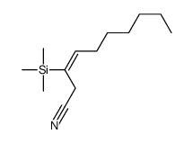 3-trimethylsilyldec-3-enenitrile Structure