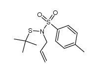 N-(propen-3' yl) N-tosyl dimethyl-1,1 ethanesulfenamide结构式