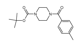 tert-butyl 4-(4-methylphenylcarbonyl)piperazine-1-carboxylate结构式
