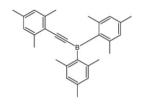 bis(2,4,6-trimethylphenyl)-[2-(2,4,6-trimethylphenyl)ethynyl]borane Structure