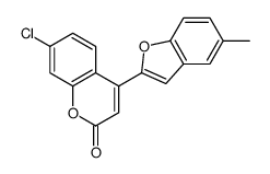 7-chloro-4-(5-methyl-1-benzofuran-2-yl)chromen-2-one Structure