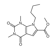 Methyl 7-n-butyl-1,3-dimethyl-2,4-dioxo-2,3,4,7-tetrahydro-1H-pyrrolo[2,3-d]pyrimidine-6-carboxylate Structure