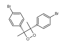 (3S,4R)-3,4-bis(4-bromophenyl)-3,4-dimethyl-1,2-dioxetane结构式