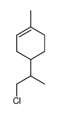 4-(1-chloropropan-2-yl)-1-methylcyclohexene结构式