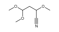 1-cyano-1,3,3-trimethoxypropane Structure