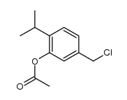 5-(chloromethyl)-2-isopropylphenyl acetate Structure