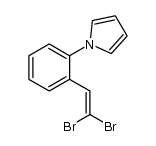 1-[2-(2,2-dibromo-vinyl)-phenyl]-1H-pyrrole结构式