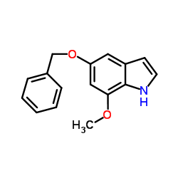 5-(Benzyloxy)-7-methoxy-1H-indole结构式