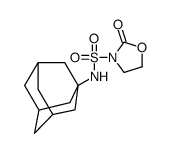 N-(1-adamantyl)-2-oxo-1,3-oxazolidine-3-sulfonamide结构式