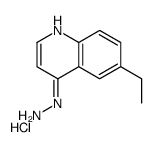 4-Hydrazino-6-ethylquinoline hydrochloride结构式