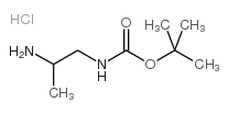 1-N-Boc-Propane-1,2-diamine hydrochloride结构式