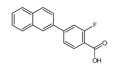 2-fluoro-4-naphthalen-2-ylbenzoic acid Structure