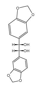 meso-1,2-di(3,4-methylenedioxyphenyl)-1,2-ethanediol结构式