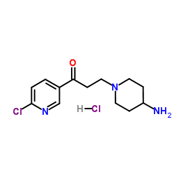 3-(4-AMINO-PIPERIDIN-1-YL)-1-(6-CHLORO-PYRIDIN-3-YL)-PROPAN-1-ONE结构式