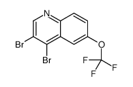 3,4-Dibromo-6-trifluoromethoxyquinoline structure