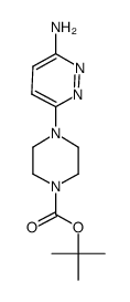 4-(6-amino-pyridazin-3-yl)-piperazine-1-carboxylic acid tert-butyl ester结构式