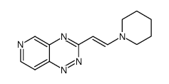 3-<2-(1-piperidinyl)ethenyl>pyrido<3,4-e>-1,2,4-triazine Structure