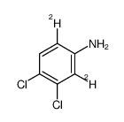 3,4-二氯苯胺-D2结构式