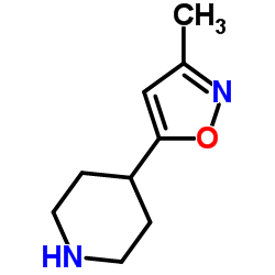 4-(3-Methyl-5-isoxazolyl)piperidine结构式