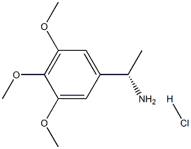 (1S)-1-(3,4,5-TRIMETHOXYPHENYL)ETHYLAMINE HYDROCHLORIDE Structure