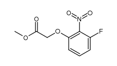 methyl (3-fluoro-2-nitrophenoxy)acetate结构式
