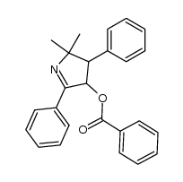 3-benzoyloxy-5,5-dimethyl-2,4-diphenyl-1-pyrroline Structure