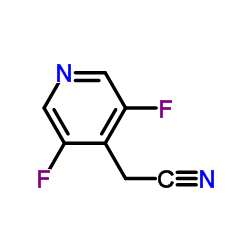 (3,5-Difluoro-4-pyridinyl)acetonitrile Structure