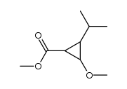 methyl 2-isopropyl-3-methoxycyclopropanecarboxylate结构式