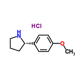 (S)-2-(4-甲氧基苯基)吡咯烷盐酸盐结构式