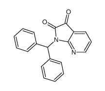 1-(diphenylmethyl)-1H-pyrrolo[2,3-b]pyridine-2,3-dione Structure