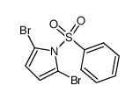 N-benzenesulfonyl-2,5-dibromopyrrole Structure