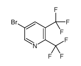 5-Bromo-2,3-bis(trifluoromethyl)pyridine Structure