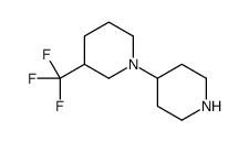 1-piperidin-4-yl-3-(trifluoromethyl)piperidine结构式