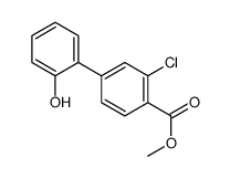 methyl 2-chloro-4-(2-hydroxyphenyl)benzoate结构式