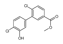 methyl 4-chloro-3-(4-chloro-3-hydroxyphenyl)benzoate结构式