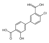 4-(3-carbamoyl-4-chlorophenyl)-2-hydroxybenzoic acid Structure