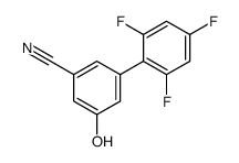 3-hydroxy-5-(2,4,6-trifluorophenyl)benzonitrile结构式