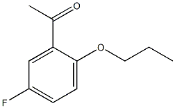 1-(5-fluoro-2-propoxyphenyl)ethanone结构式