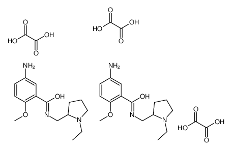 5-amino-N-[(1-ethylpyrrolidin-2-yl)methyl]-2-methoxybenzamide,oxalic acid Structure