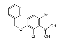 2-Chloro-3-benzyloxy-6-bromophenylboronic acid Structure