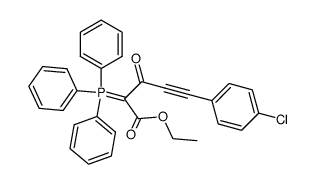 ethyl 5-(4-chlorophenyl)-3-oxo-2-triphenylphosphoranylidenepent-4-ynoate Structure