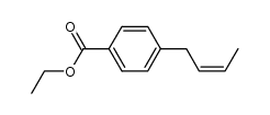ethyl 4-(cis-but-2-enyl)benzoate结构式