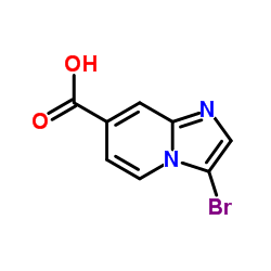 3-Bromoimidazo[1,2-a]pyridine-7-carboxylic acid structure