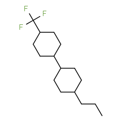 1,1′-Bicyclohexyl, 4-propyl-4′-(trifluormethyl)-, (trans,trans)- Structure