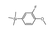 1-(TRIMETHYLSILYL)-3-FLUORO-4-METHOXYBENZENE structure